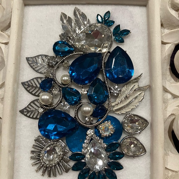 JEWELRY ART COLLAGE IN 3/D. HANDMADE UNIQUE DAZZLING COLORS - Picture 13 of 14